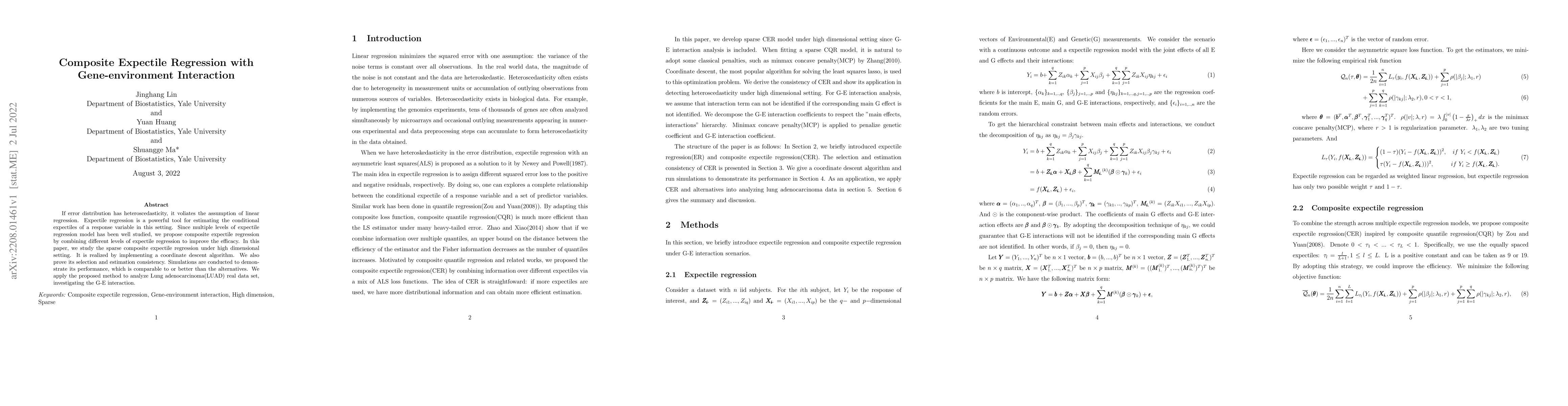 Thumbnail for Composite Expectile Regression with Gene-environment Interaction