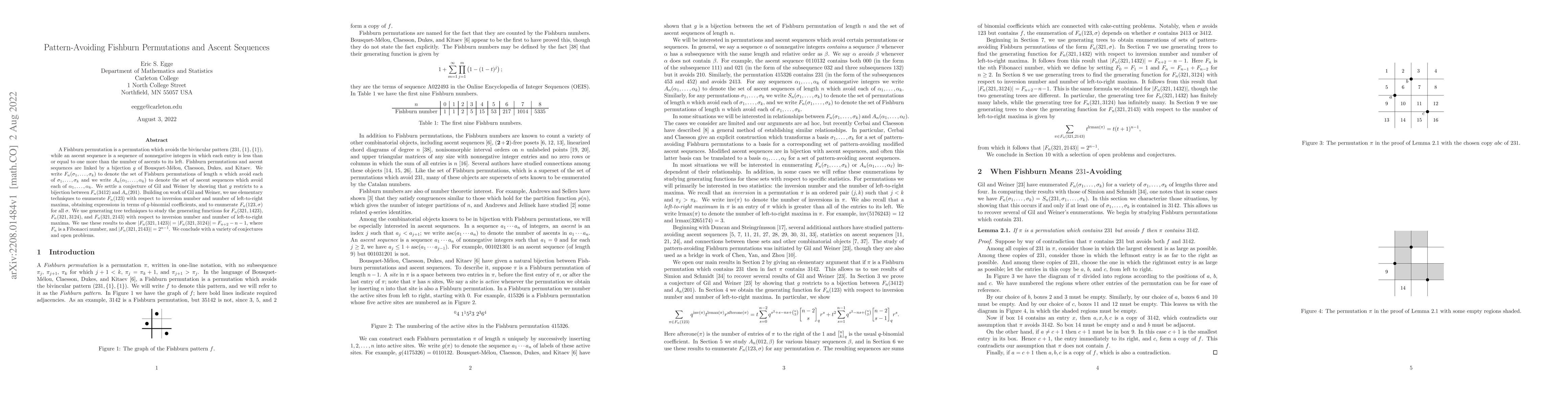 Thumbnail for Pattern-Avoiding Fishburn Permutations and Ascent Sequences