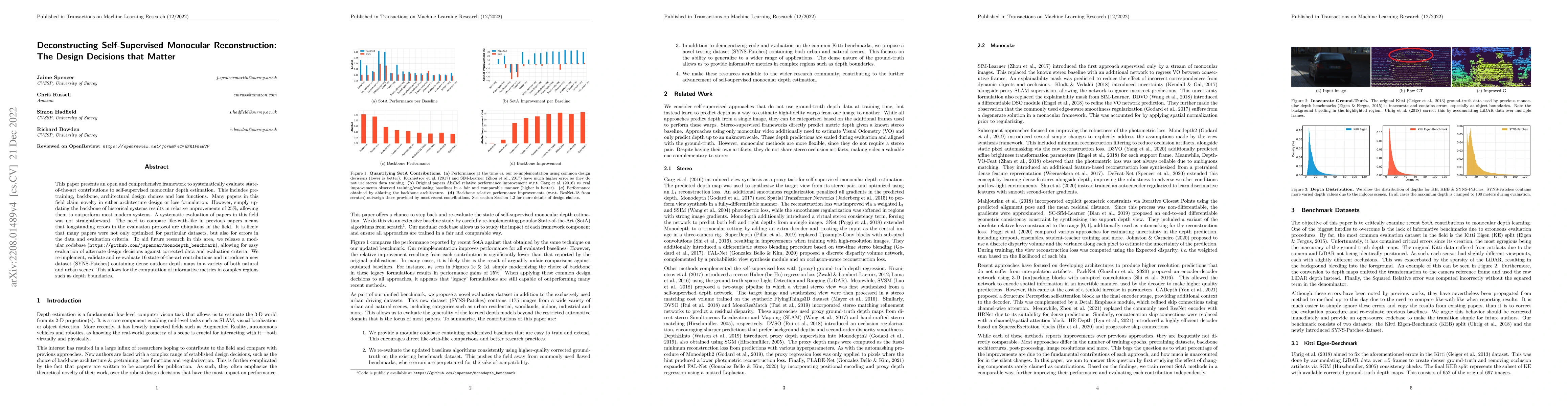 Thumbnail for Deconstructing Self-Supervised Monocular Reconstruction: The Design
  Decisions that Matter