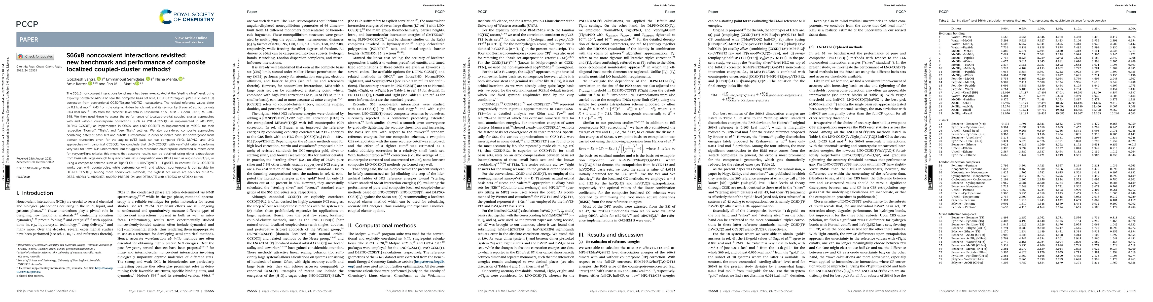 Thumbnail for S66x8 Noncovalent Interactions Revisited: New Benchmark and Performance
  of Composite Localized Coupled-Cluster Methods