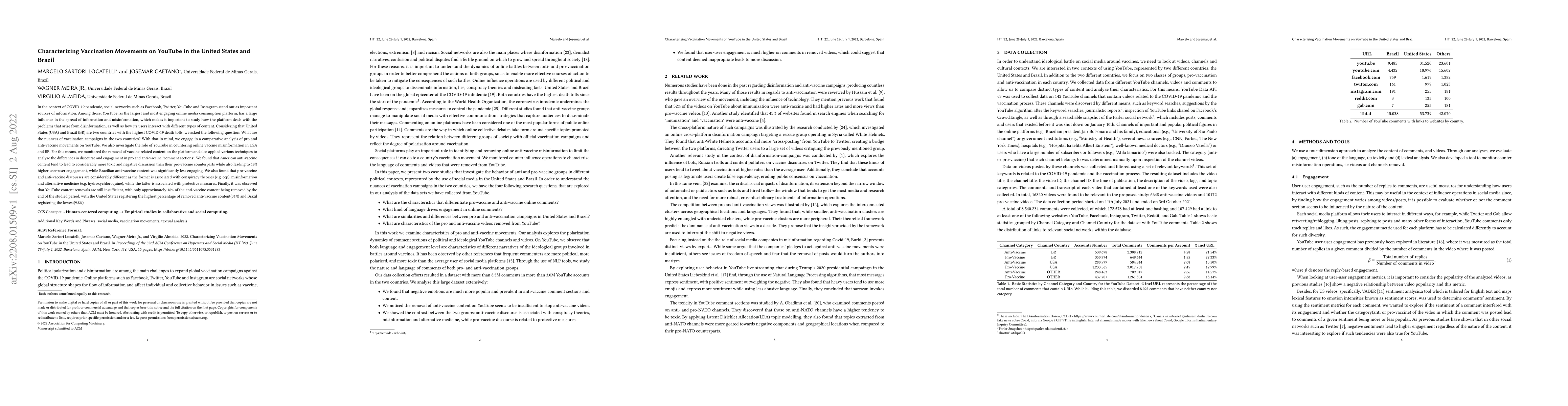 Thumbnail for Characterizing Vaccination Movements on YouTube in the United States and
  Brazil