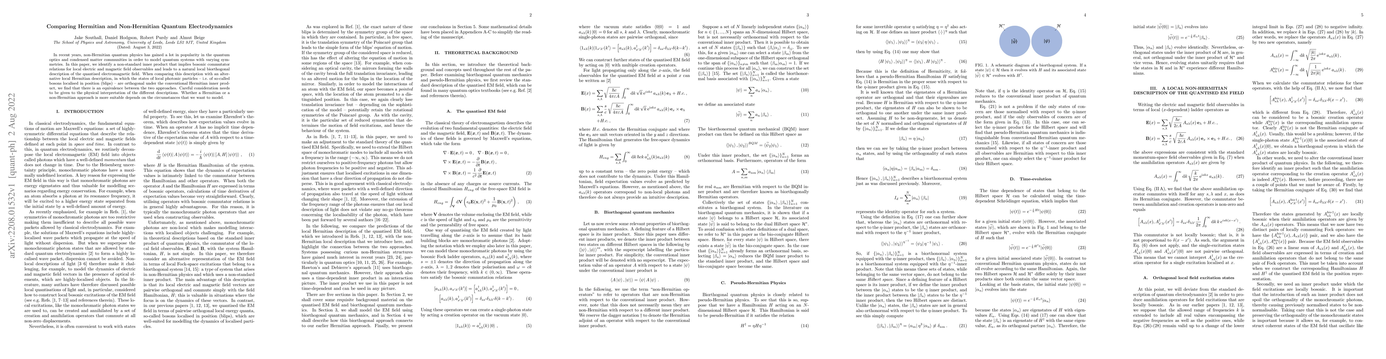 Thumbnail for Comparing Hermitian and Non-Hermitian Quantum Electrodynamics