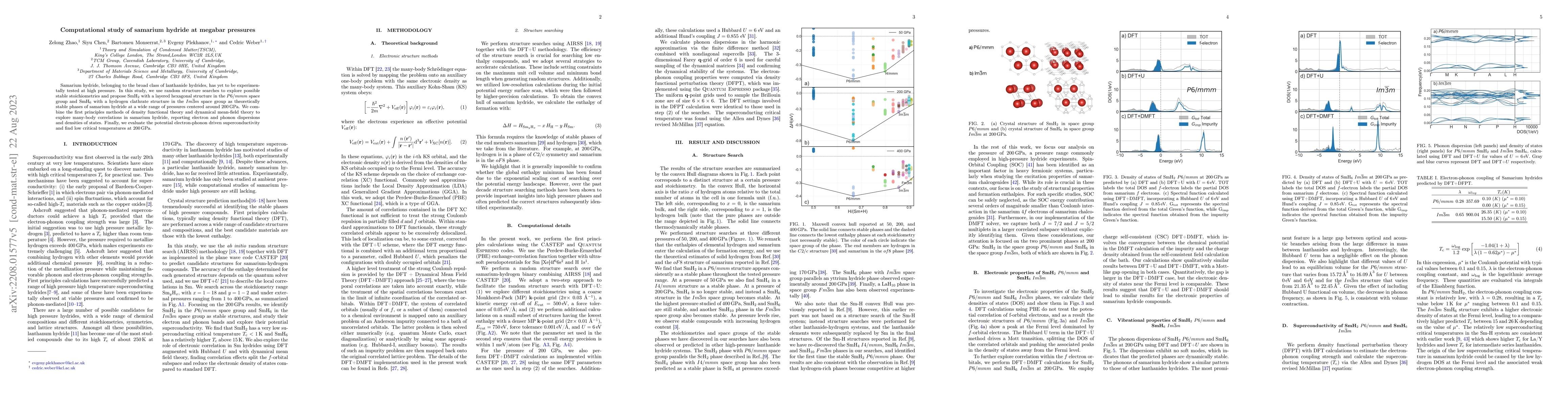 Thumbnail for Computational prediction of samarium hydride at megabar pressure