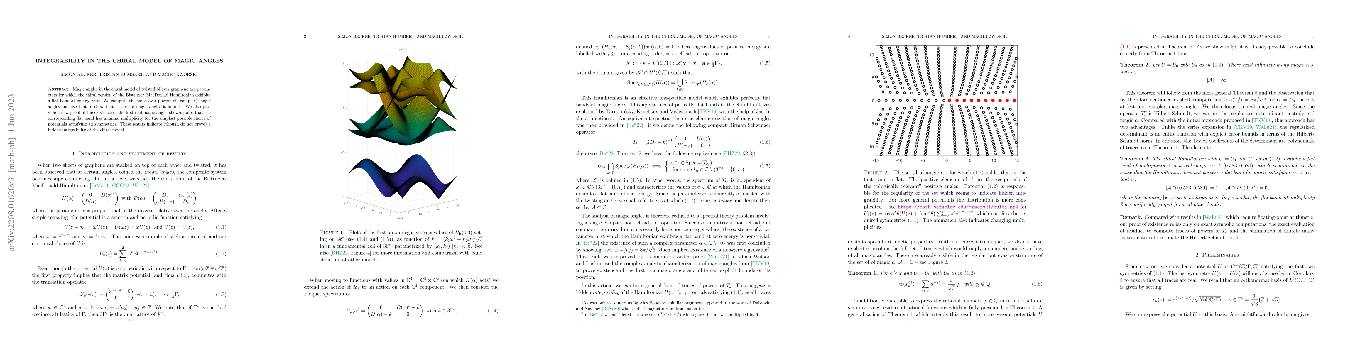 Thumbnail for Integrability in the chiral model of magic angles
