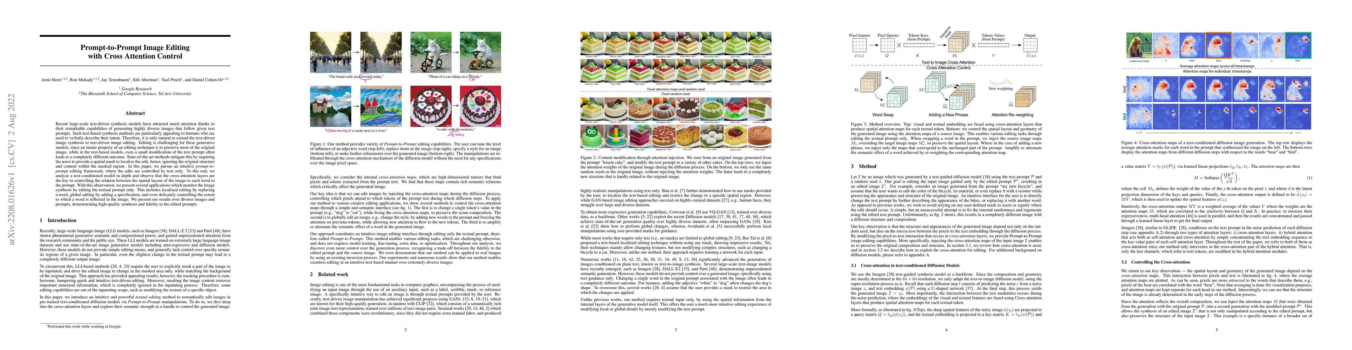 Thumbnail for Prompt-to-Prompt Image Editing with Cross Attention Control