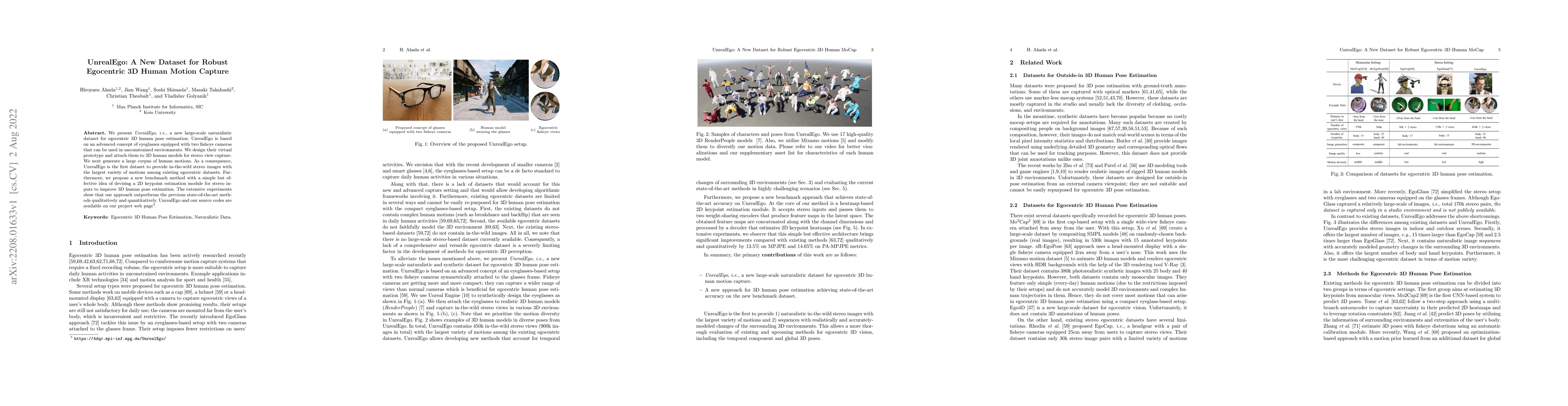 Thumbnail for UnrealEgo: A New Dataset for Robust Egocentric 3D Human Motion Capture