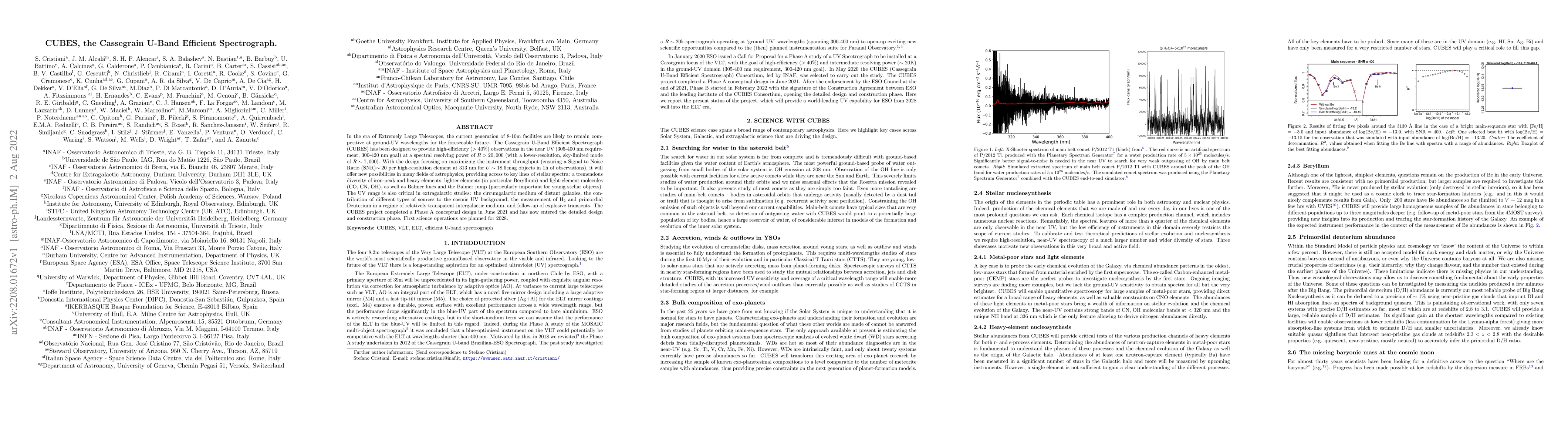 Thumbnail for CUBES, the Cassegrain U-Band Efficient Spectrograph