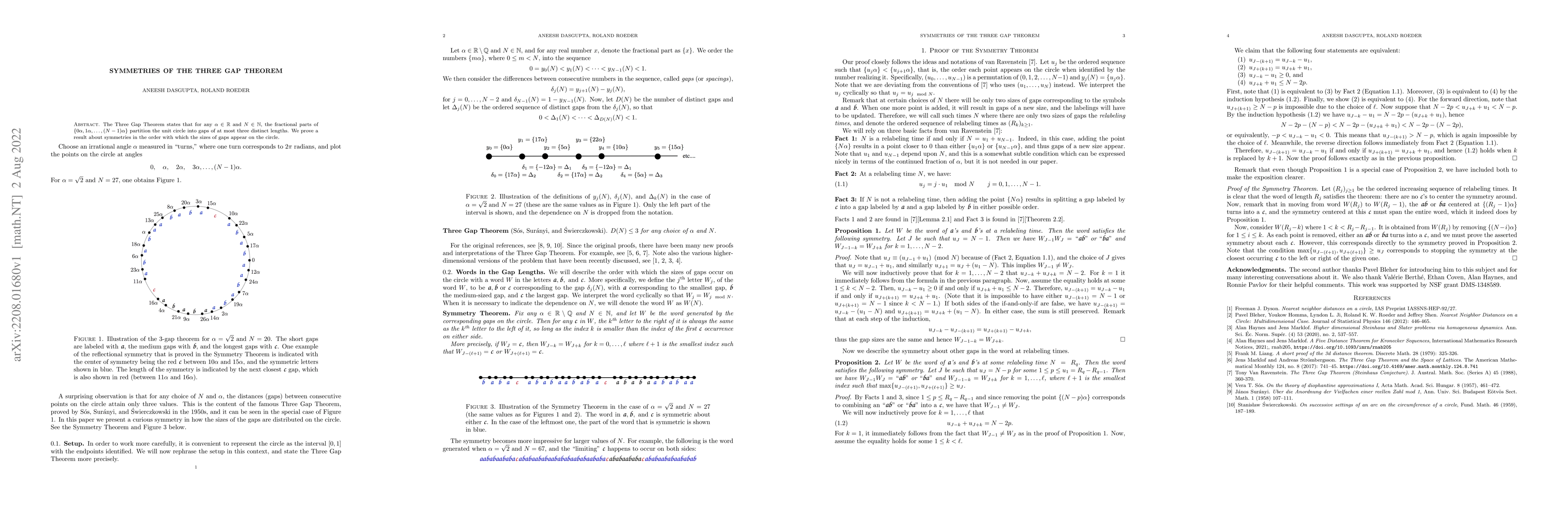 Thumbnail for Symmetries of the Three Gap Theorem
