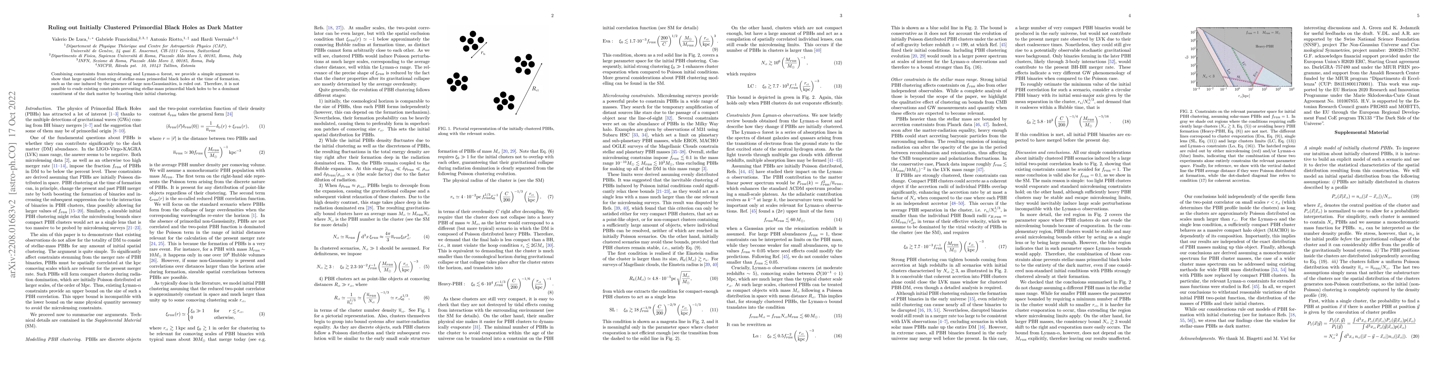 Thumbnail for Ruling out Initially Clustered Primordial Black Holes as Dark Matter