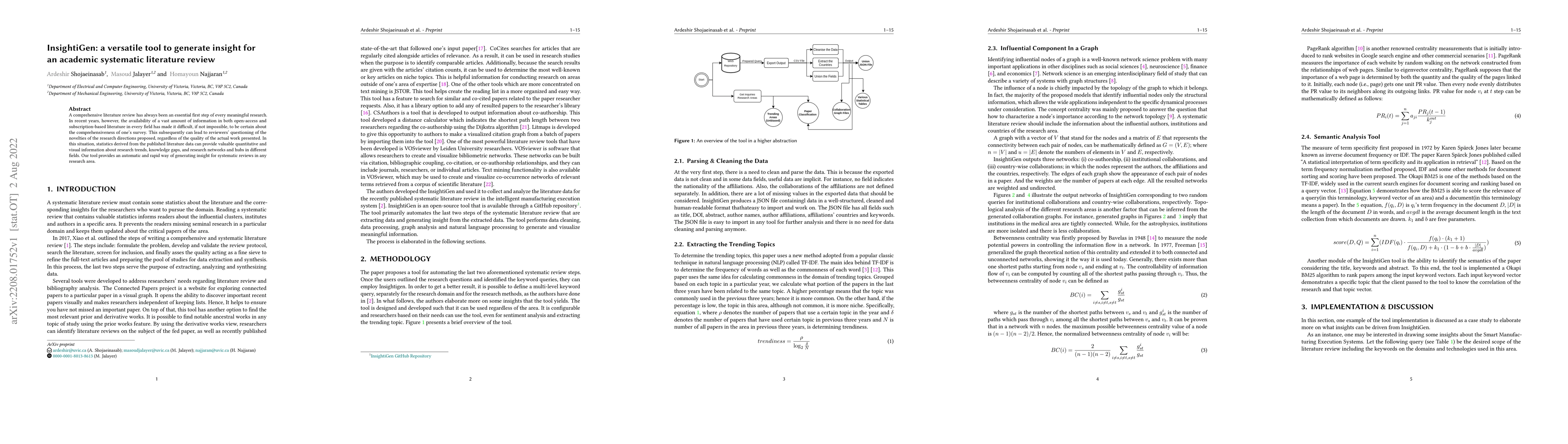 Thumbnail for InsightiGen: a versatile tool to generate insight for an academic
  systematic literature review