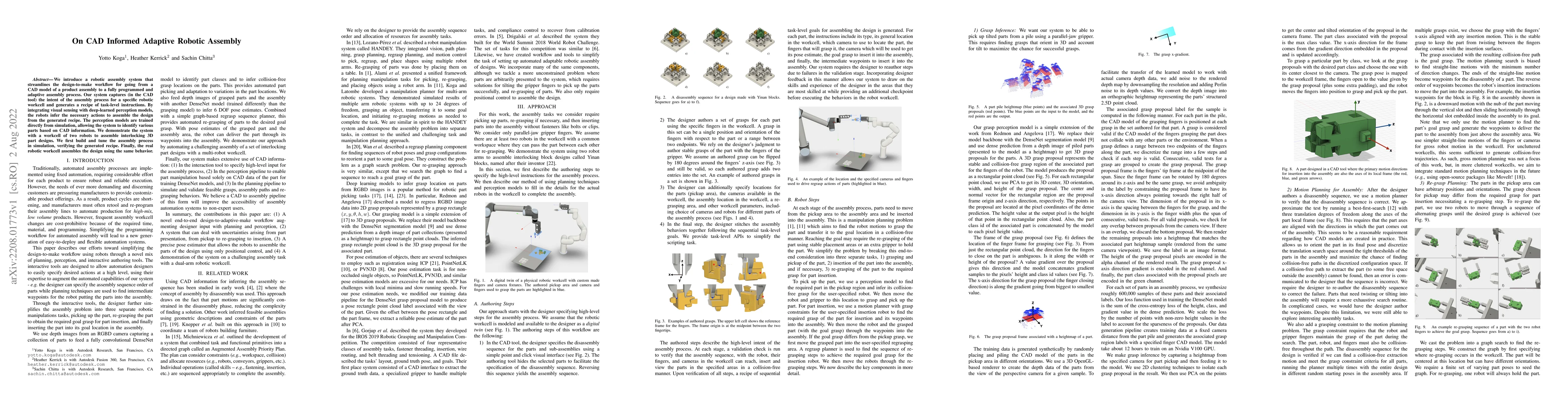 Thumbnail for On CAD Informed Adaptive Robotic Assembly