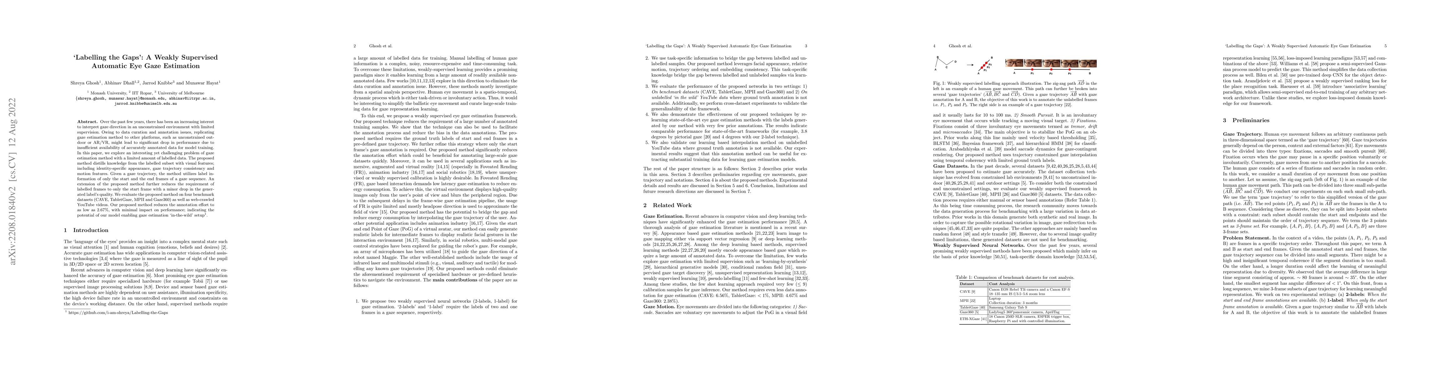 Thumbnail for 'Labelling the Gaps': A Weakly Supervised Automatic Eye Gaze Estimation