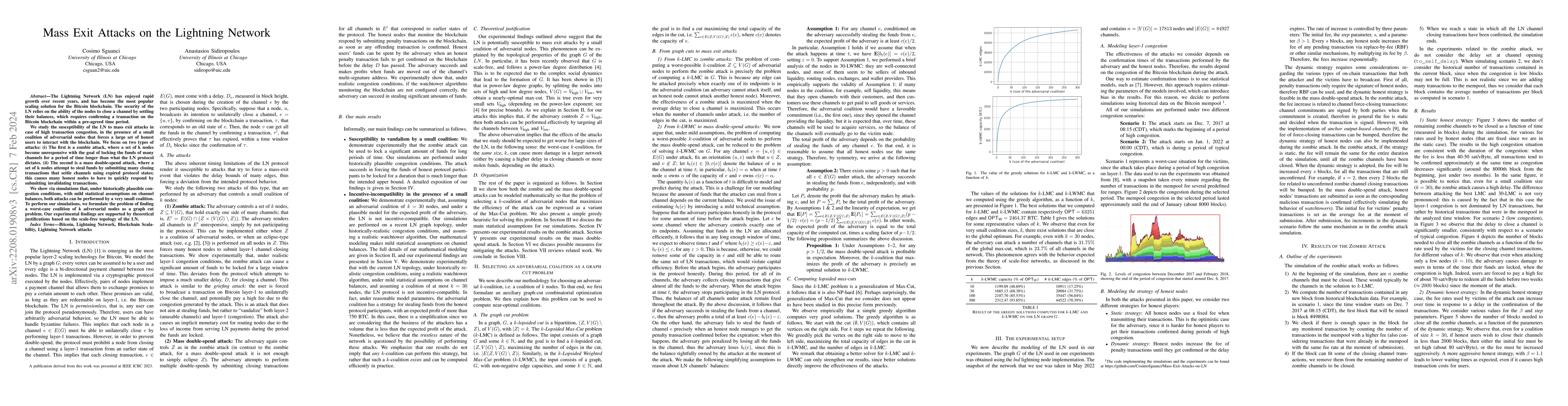 Thumbnail for Mass Exit Attacks on the Lightning Network