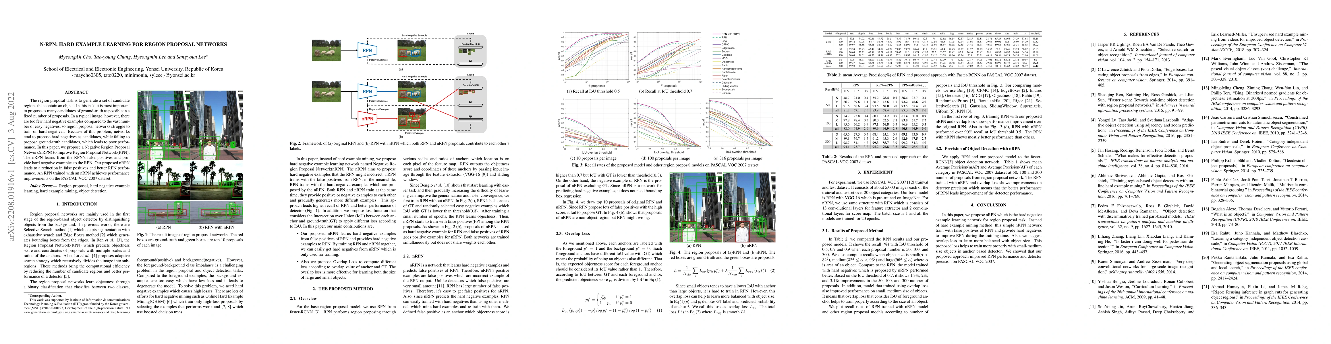 Thumbnail for N-RPN: Hard Example Learning for Region Proposal Networks