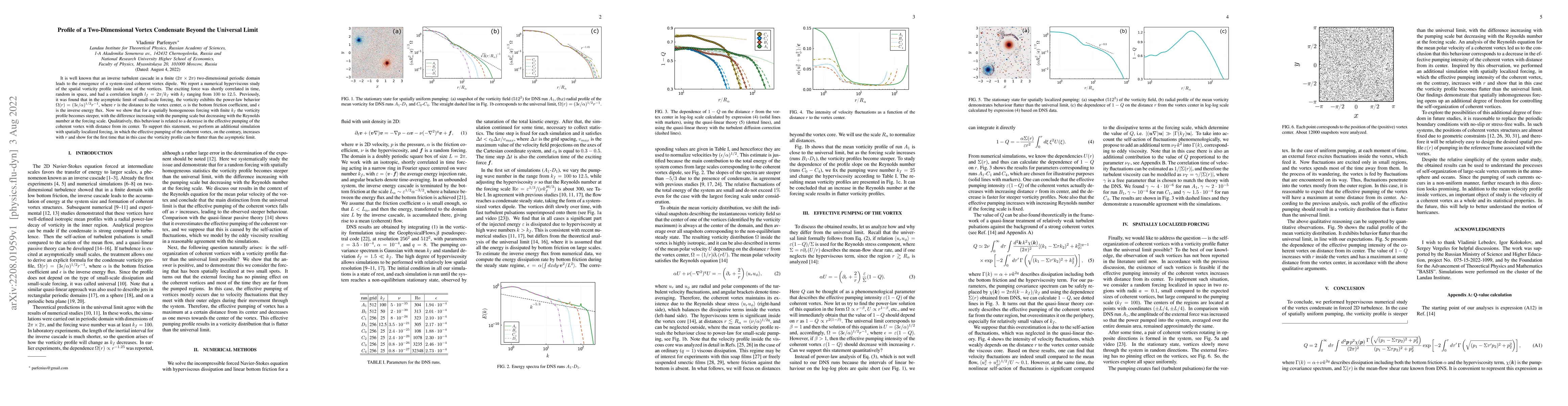 Thumbnail for Profile of a Two-Dimensional Vortex Condensate Beyond the Universal
  Limit