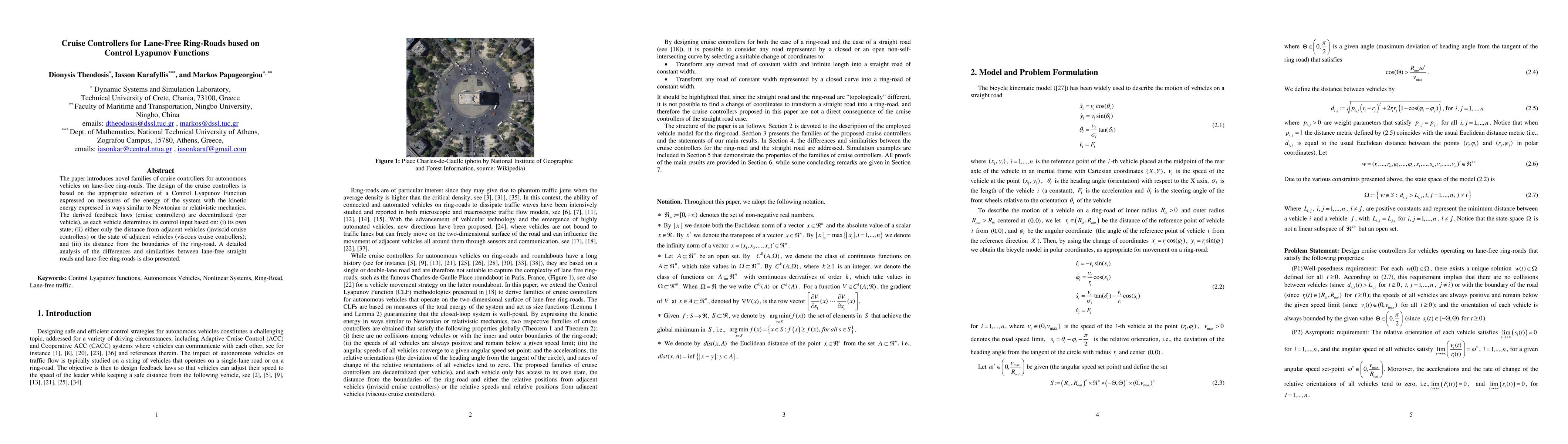 Thumbnail for Cruise Controllers for Lane-Free Ring-Roads based on Control Lyapunov
  Functions