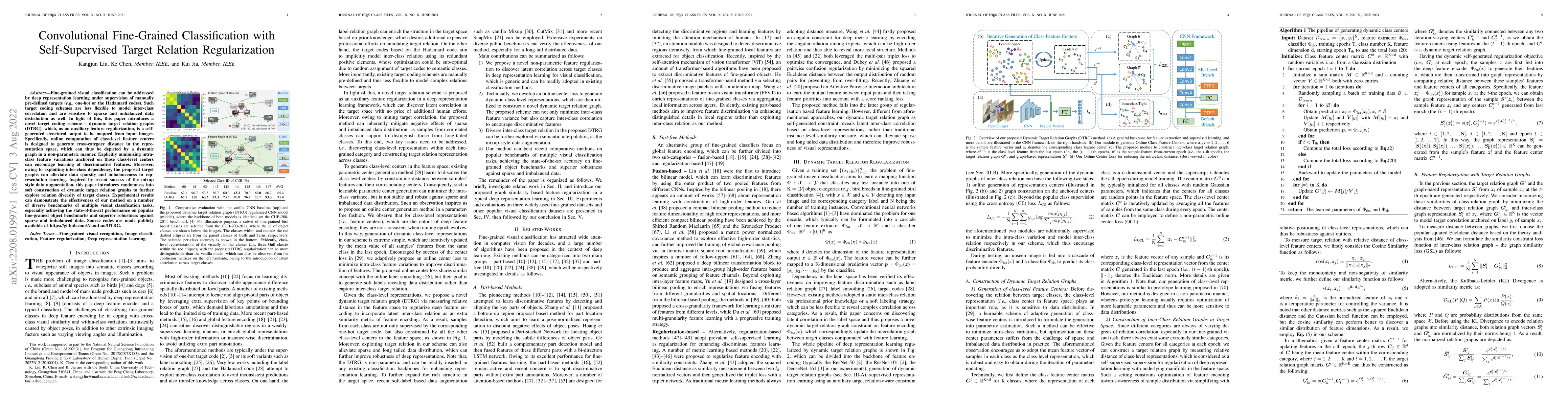 Thumbnail for Convolutional Fine-Grained Classification with Self-Supervised Target
  Relation Regularization