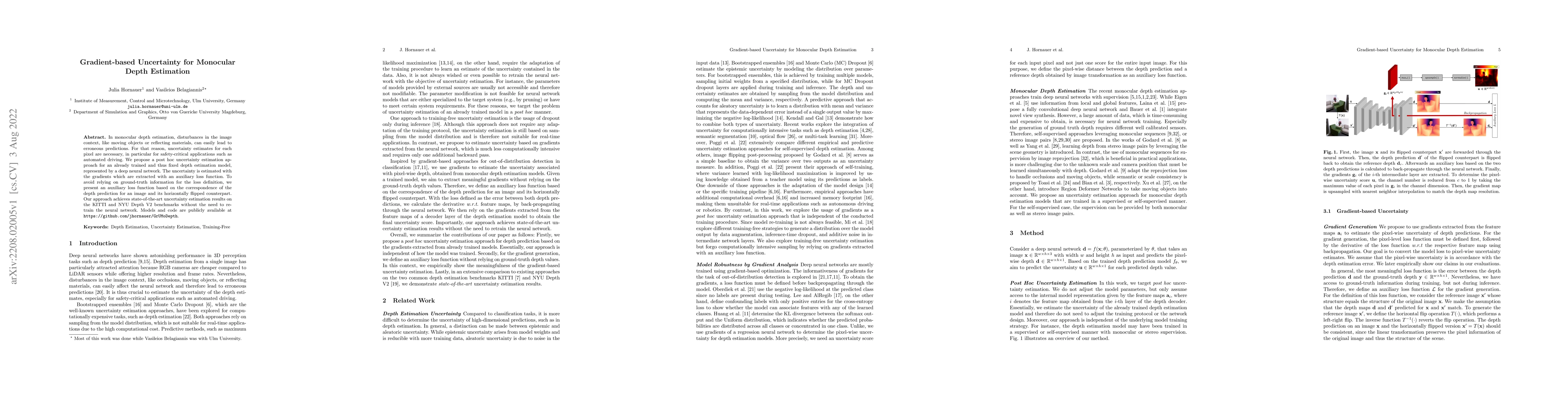 Thumbnail for Gradient-based Uncertainty for Monocular Depth Estimation