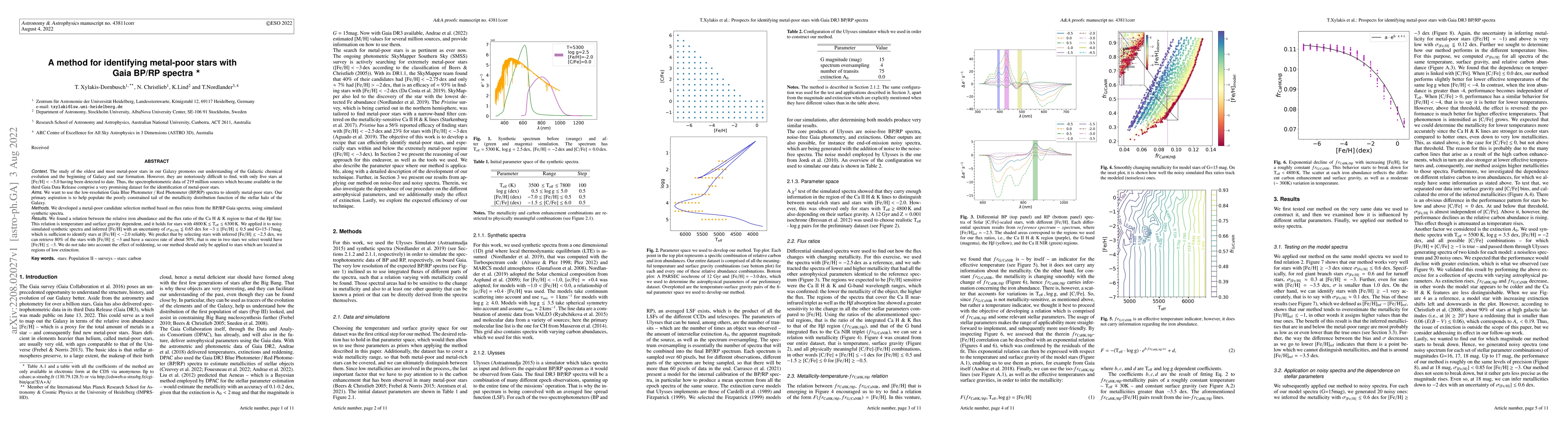 Thumbnail for A method for identifying metal-poor stars with Gaia BP/RP spectra