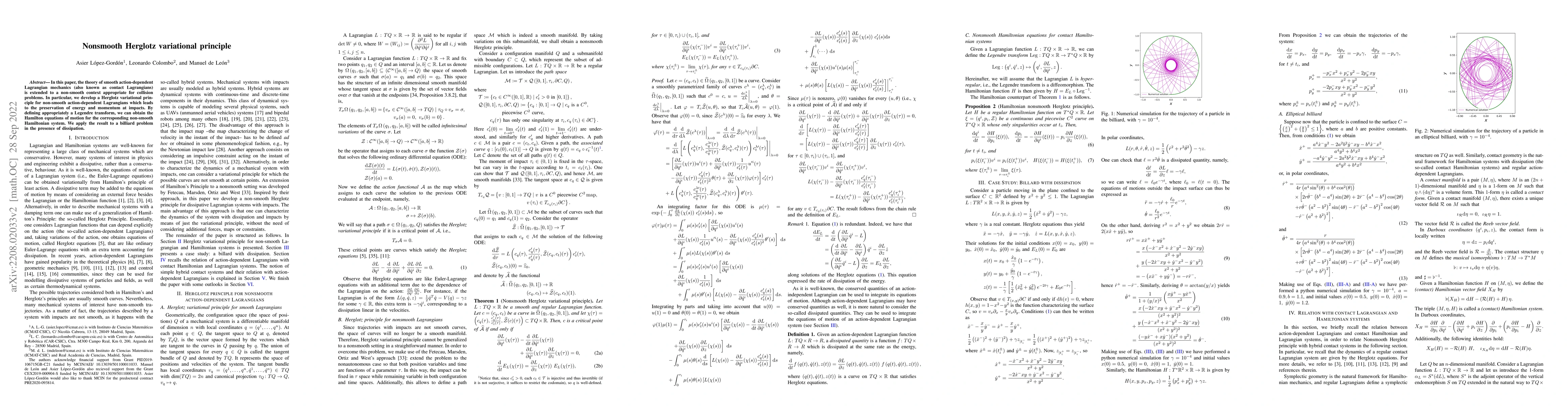 Thumbnail for Nonsmooth Herglotz variational principle