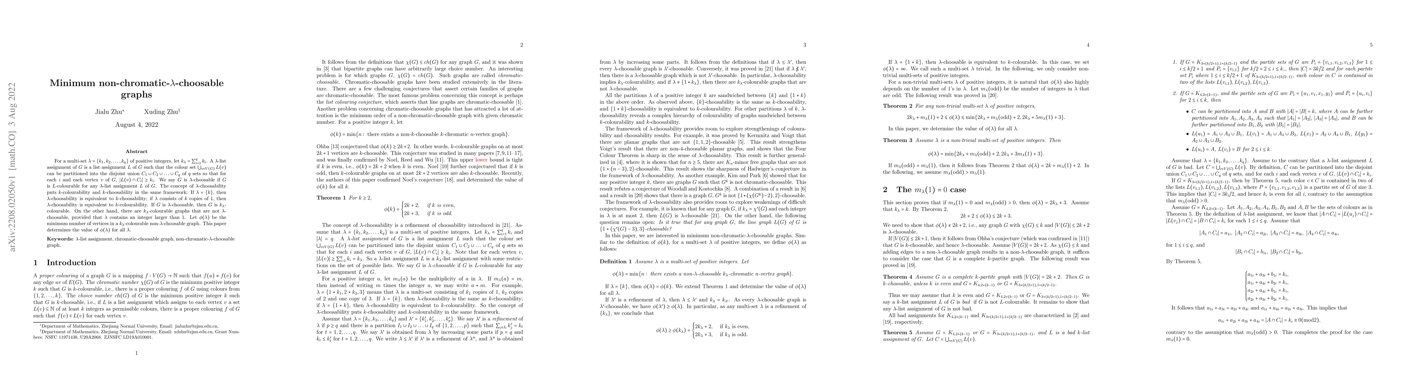 Thumbnail for Minimum non-chromatic-$\lambda$-choosable graphs
