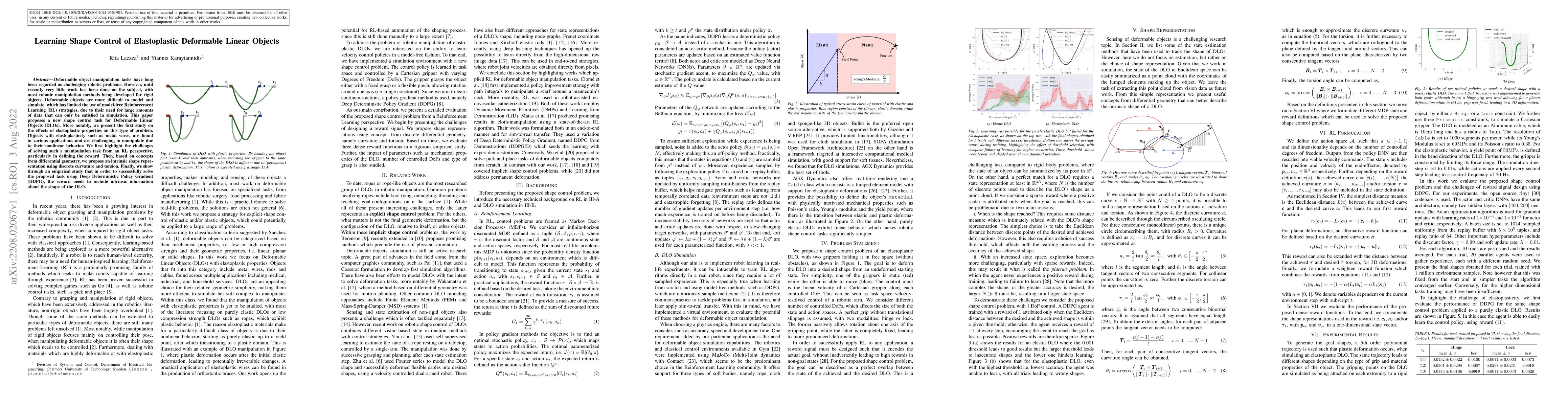 Thumbnail for Learning Shape Control of Elastoplastic Deformable Linear Objects