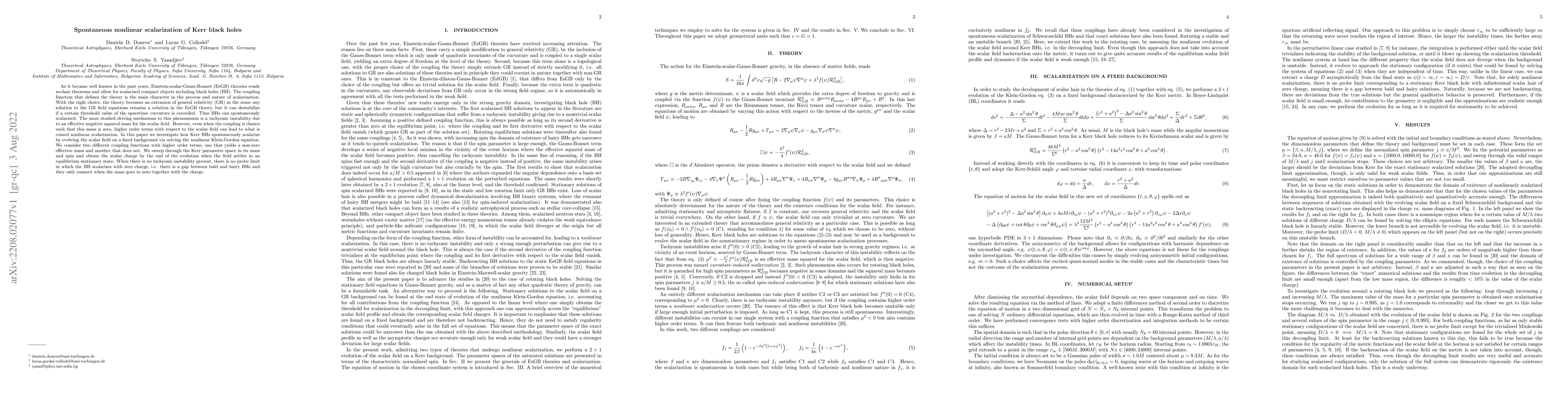 Thumbnail for Spontaneous nonlinear scalarization of Kerr black holes
