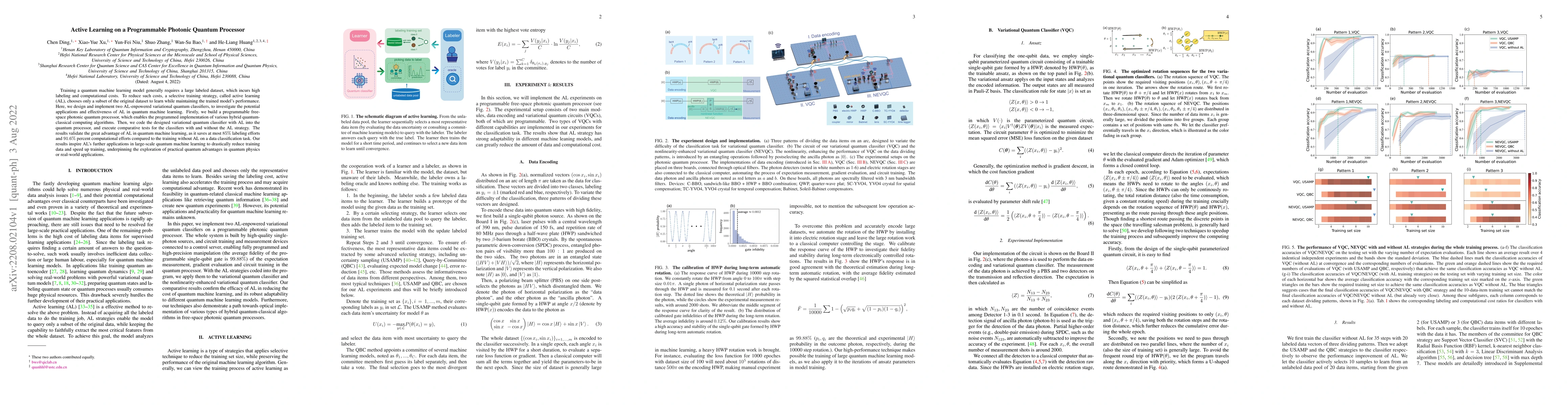 Thumbnail for Active Learning on a Programmable Photonic Quantum Processor