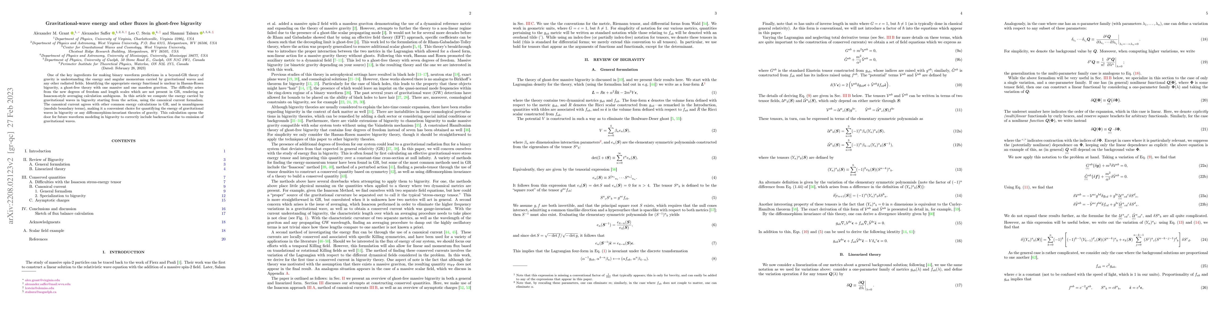 Thumbnail for Gravitational-wave energy and other fluxes in ghost-free bigravity