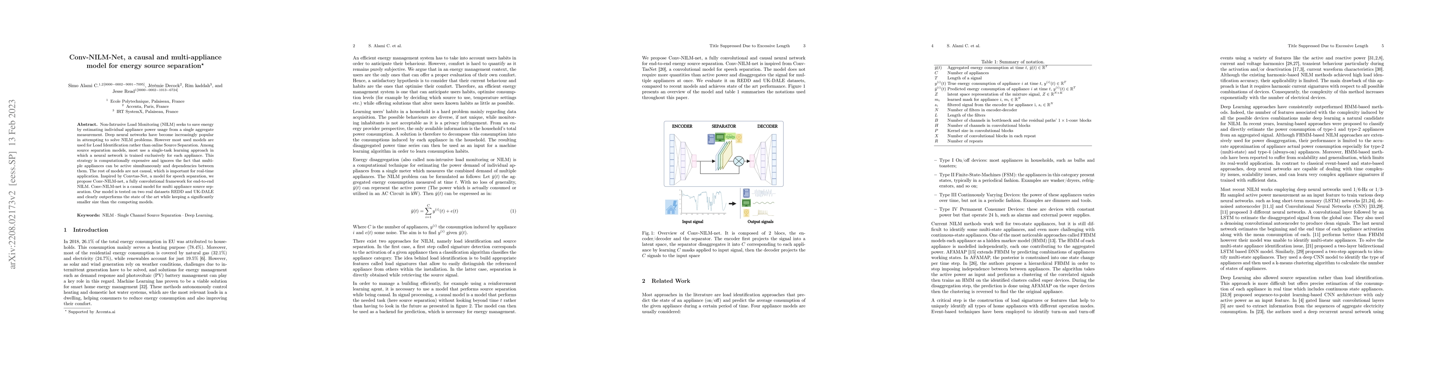 Thumbnail for Conv-NILM-Net, a causal and multi-appliance model for energy source
  separation