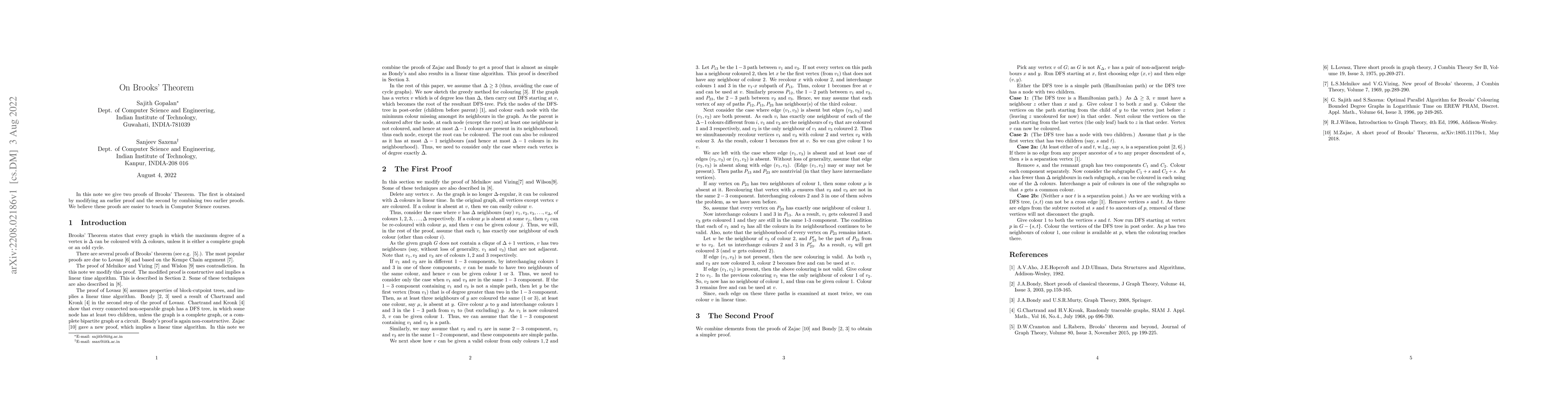 Thumbnail for On Brooks' Theorem
