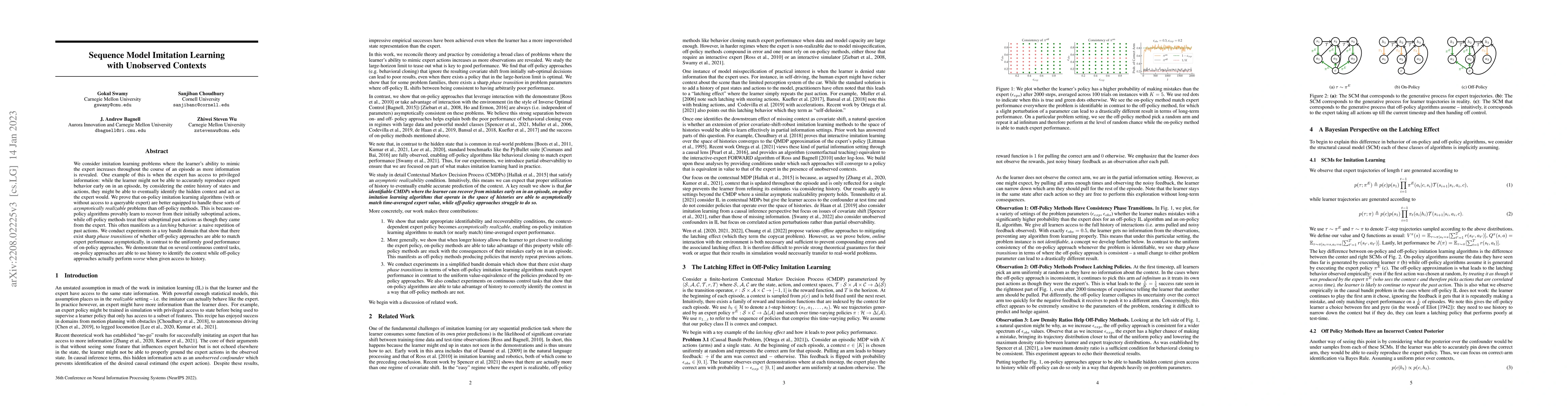 Thumbnail for Sequence Model Imitation Learning with Unobserved Contexts