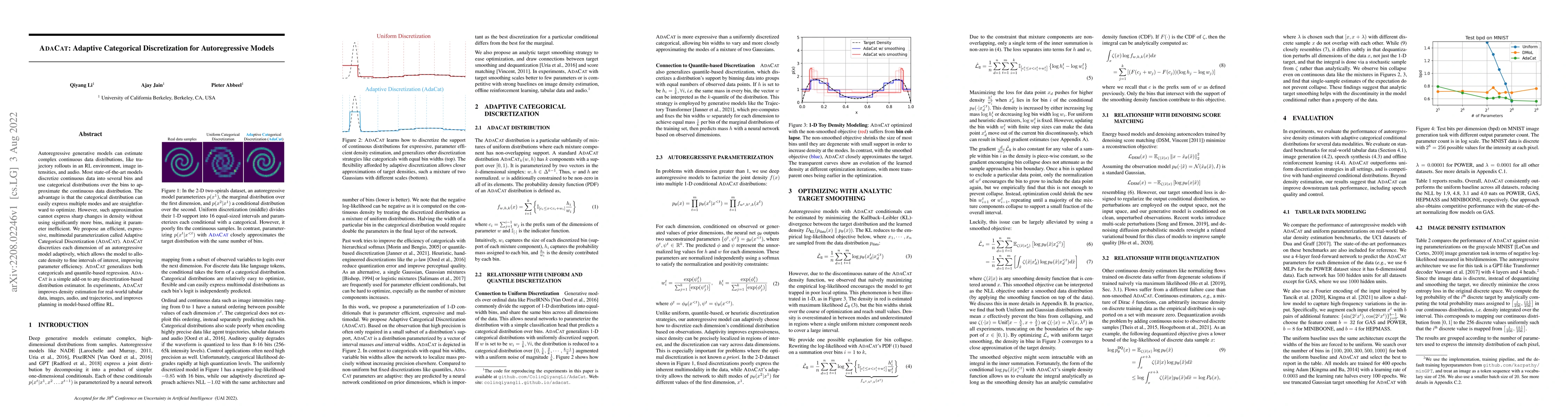 Thumbnail for AdaCat: Adaptive Categorical Discretization for Autoregressive Models