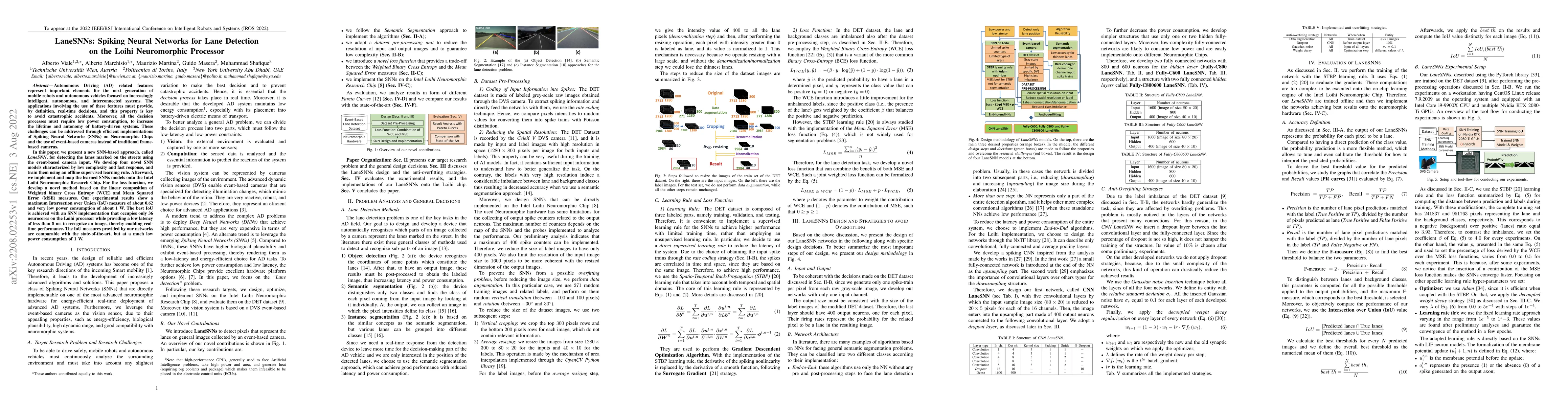 Thumbnail for LaneSNNs: Spiking Neural Networks for Lane Detection on the Loihi
  Neuromorphic Processor