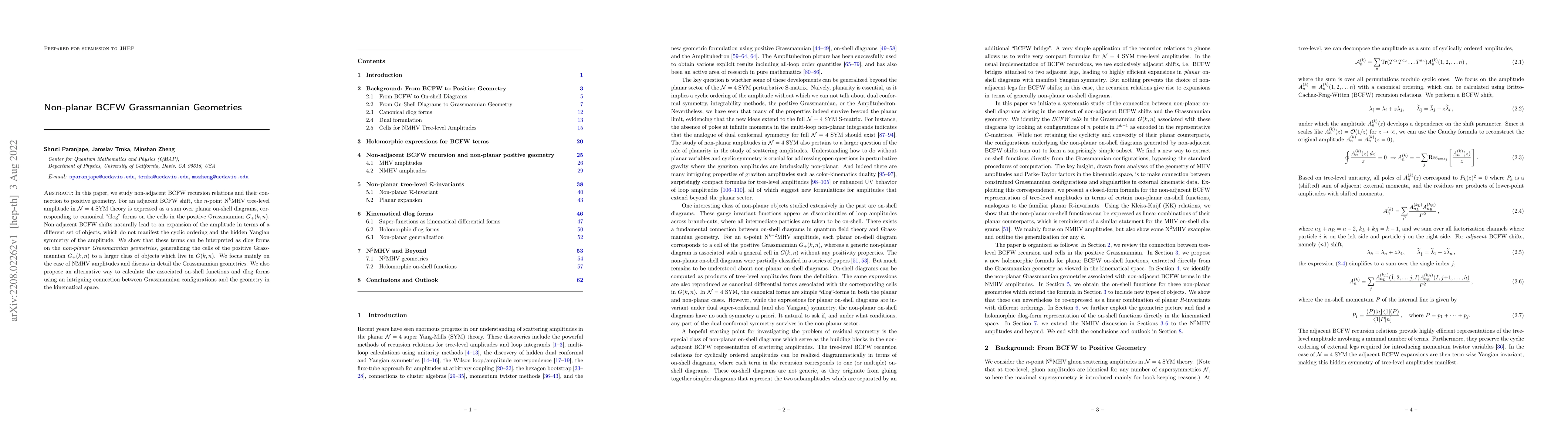 Thumbnail for Non-planar BCFW Grassmannian Geometries