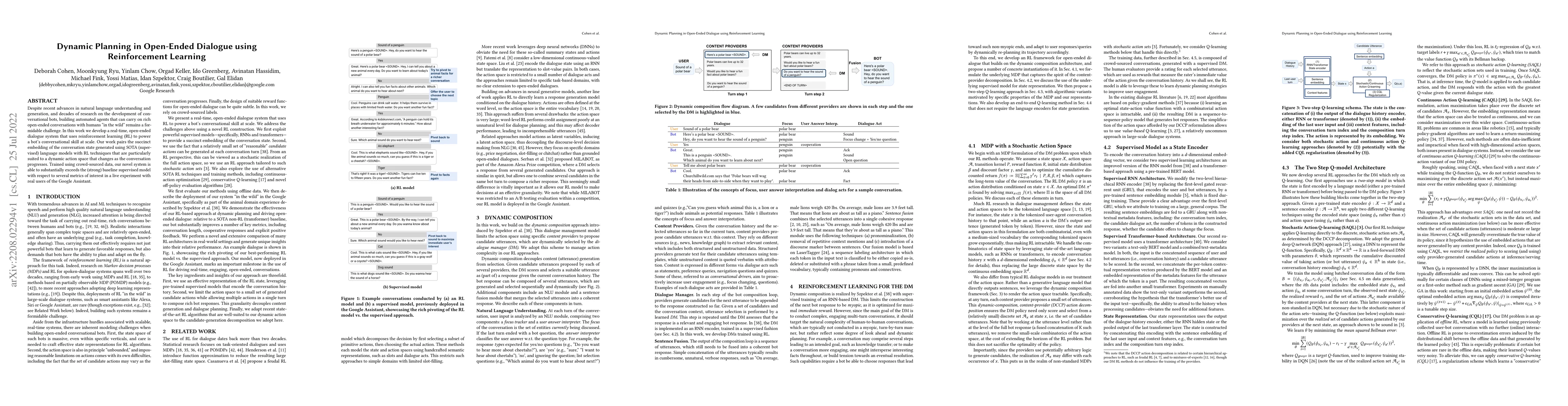 Thumbnail for Dynamic Planning in Open-Ended Dialogue using Reinforcement Learning