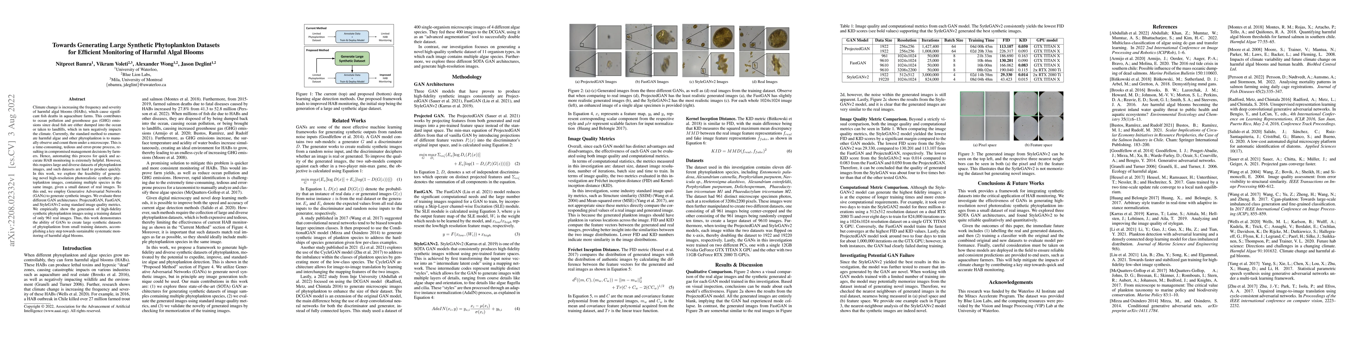 Thumbnail for Towards Generating Large Synthetic Phytoplankton Datasets for Efficient
  Monitoring of Harmful Algal Blooms