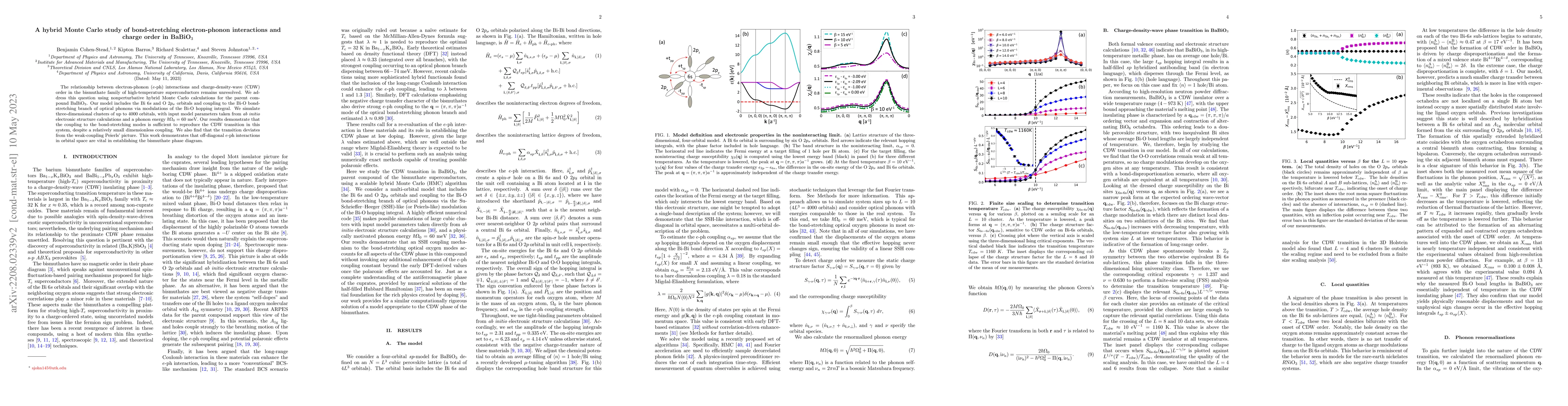 Thumbnail for A hybrid Monte Carlo study of bond-stretching electron-phonon
  interactions and charge order in BaBiO$_3$