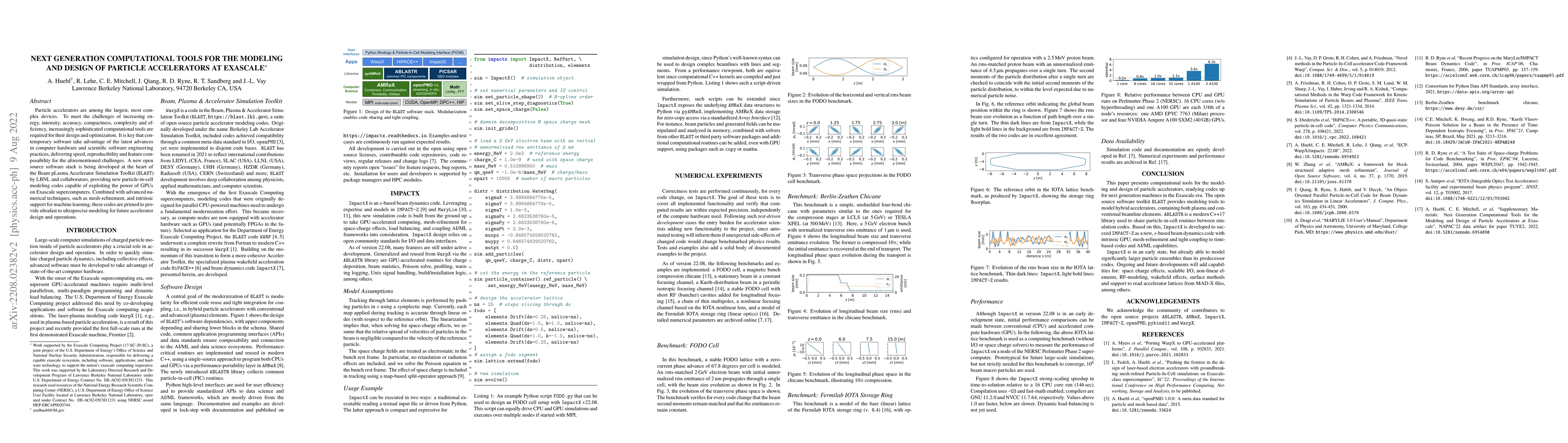 Thumbnail for Next Generation Computational Tools for the Modeling and Design of
  Particle Accelerators at Exascale