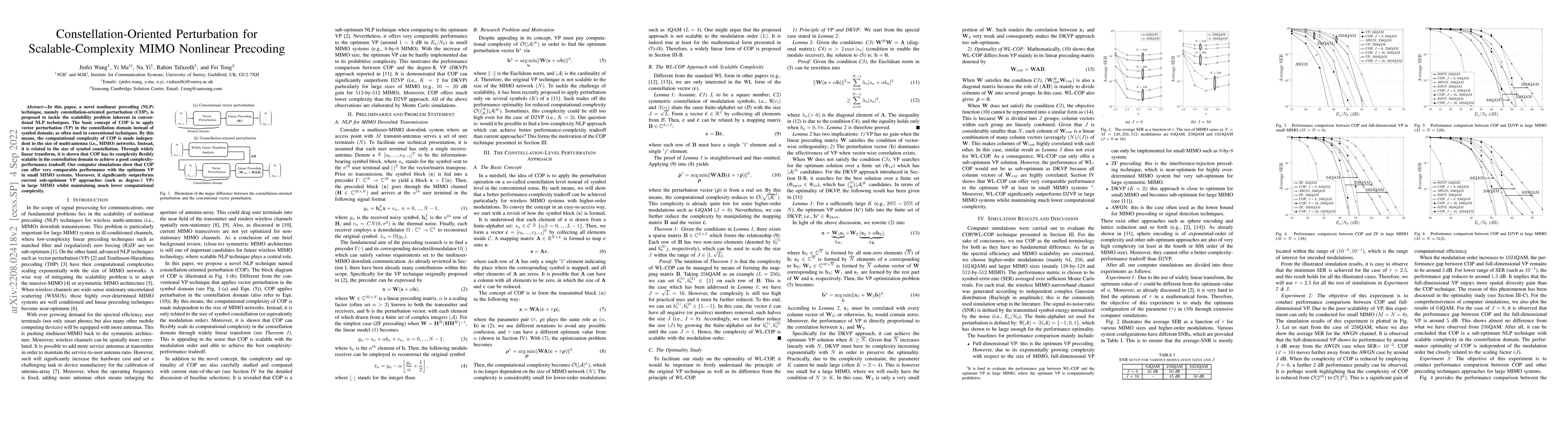 Thumbnail for Constellation-Oriented Perturbation for Scalable-Complexity MIMO
  Nonlinear Precoding