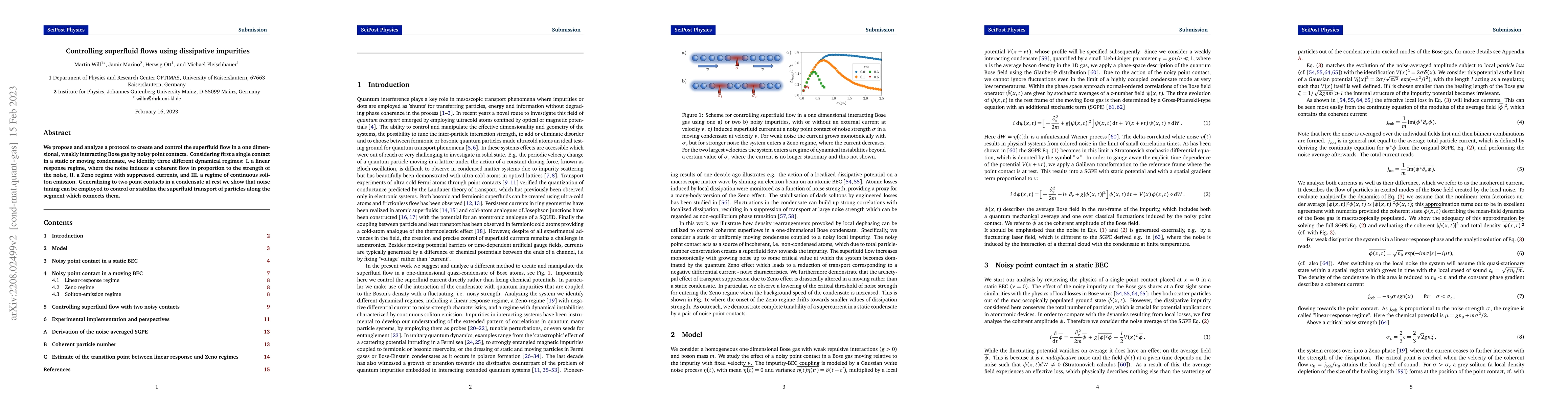 Thumbnail for Controlling superfluid flows using dissipative impurities