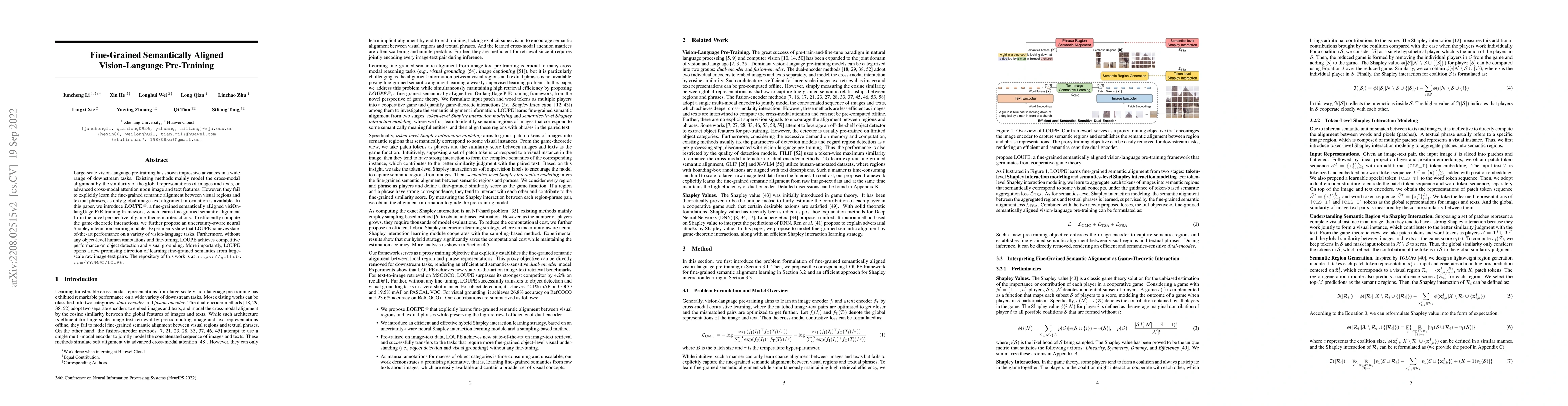 Thumbnail for Fine-Grained Semantically Aligned Vision-Language Pre-Training
