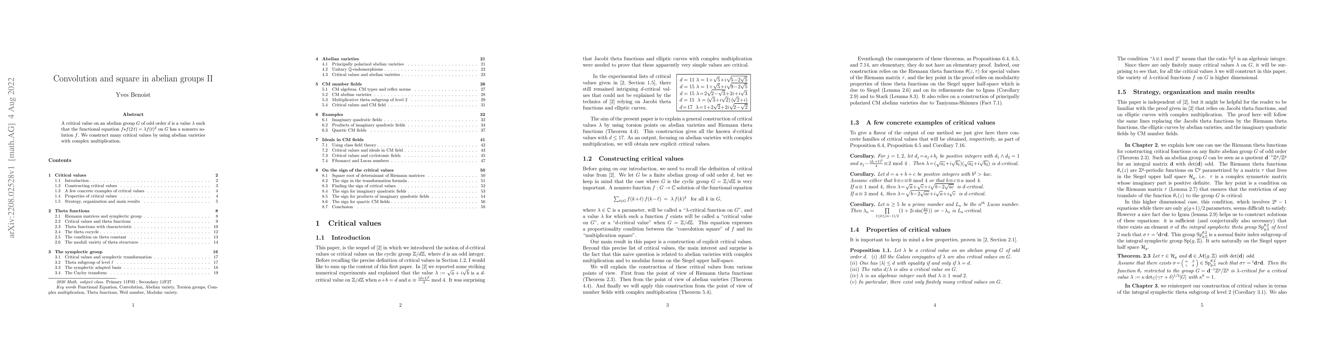 Thumbnail for Convolution and square in abelian groups II