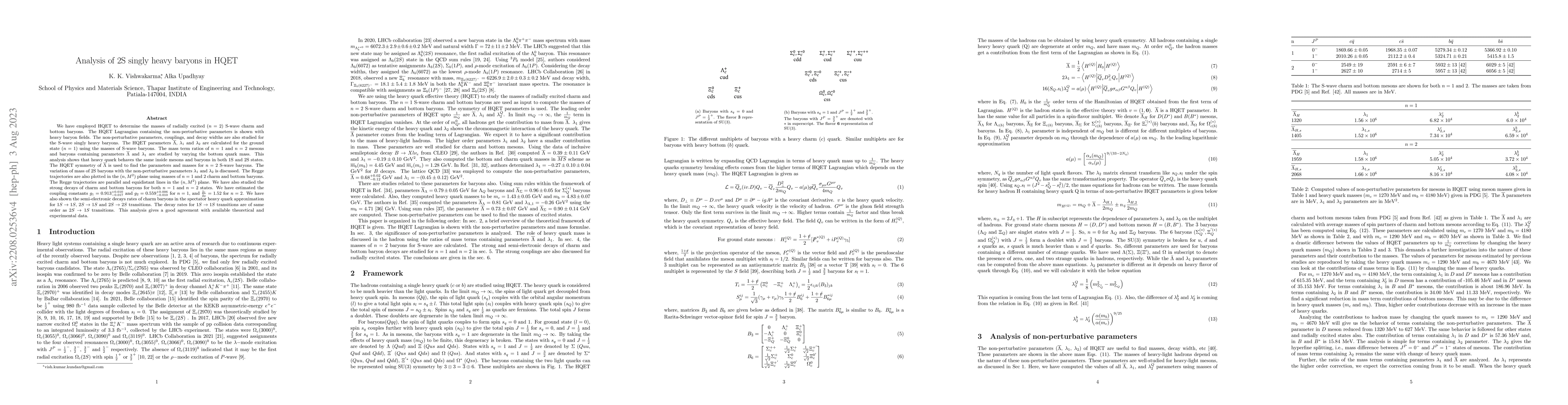Thumbnail for Analysis of 2S singly heavy baryons in HQET