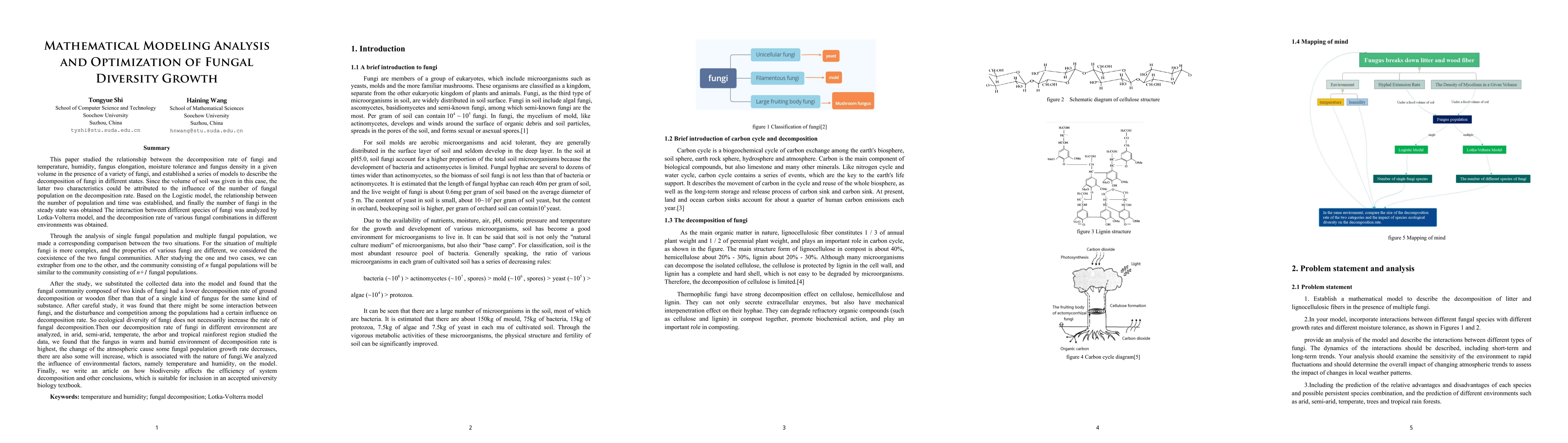 Thumbnail for Mathematical Modeling Analysis and Optimization of Fungal Diversity
  Growth
