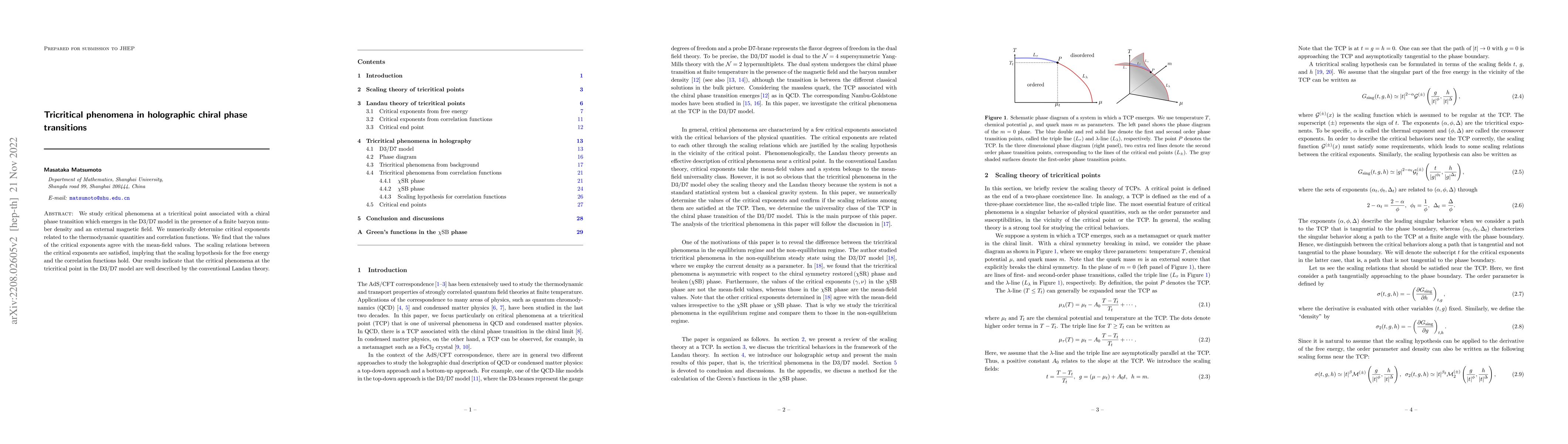 Thumbnail for Tricritical phenomena in holographic chiral phase transitions