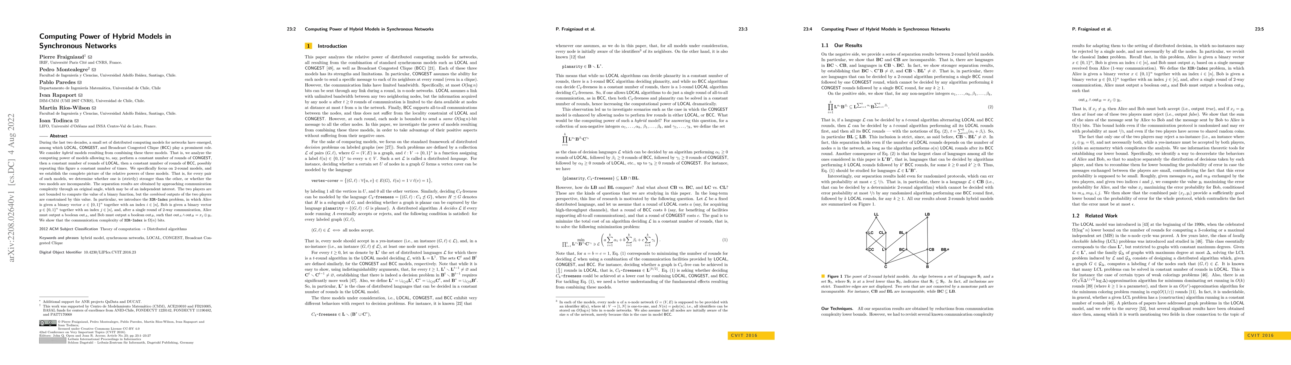 Thumbnail for Computing Power of Hybrid Models in Synchronous Networks