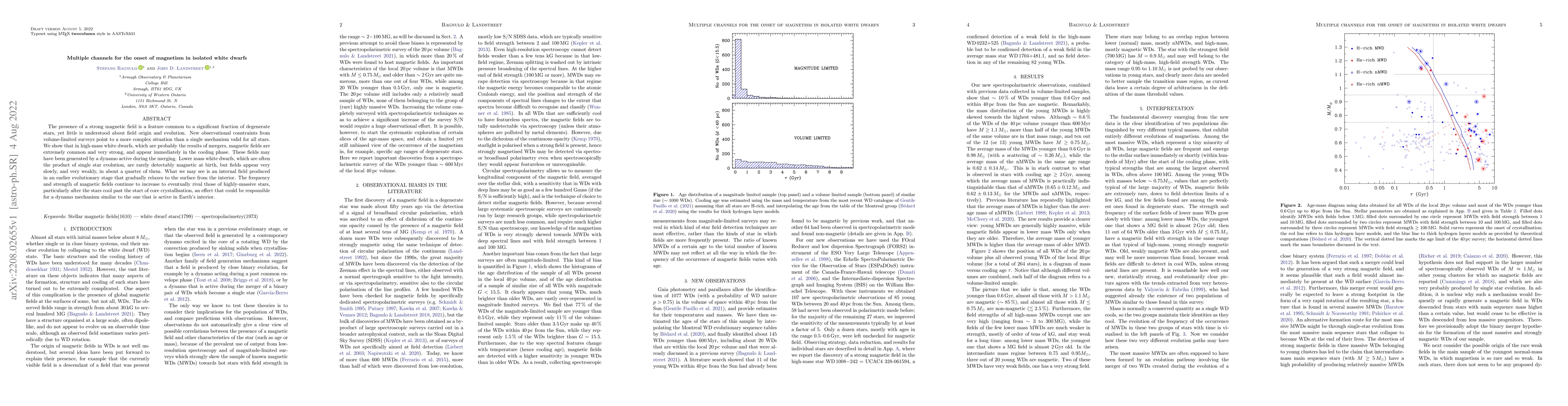 Thumbnail for Multiple channels for the onset of magnetism in isolated white dwarfs