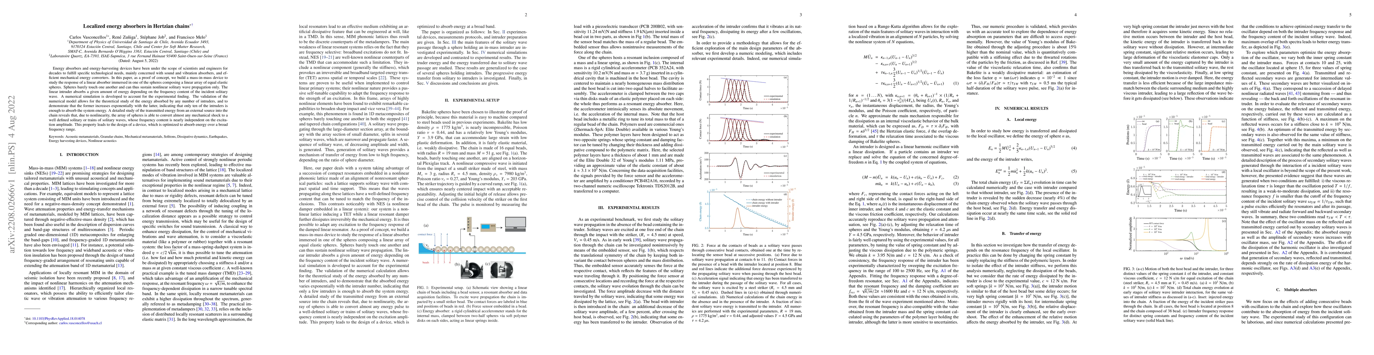 Thumbnail for Localized energy absorbers in Hertzian chains