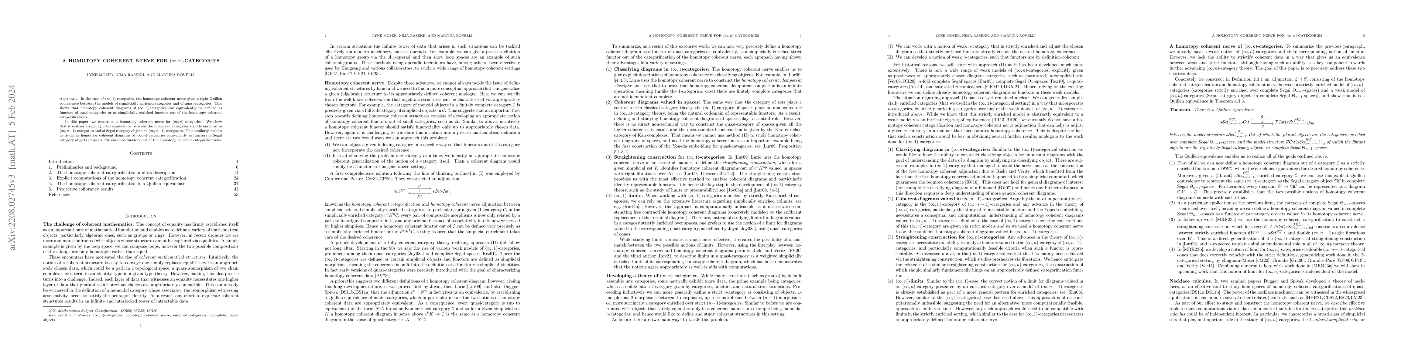 Thumbnail for A homotopy coherent nerve for $(\infty,n)$-categories